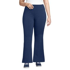 Lands End Active Hi Impact High Rise Slim Flare Pants Navy